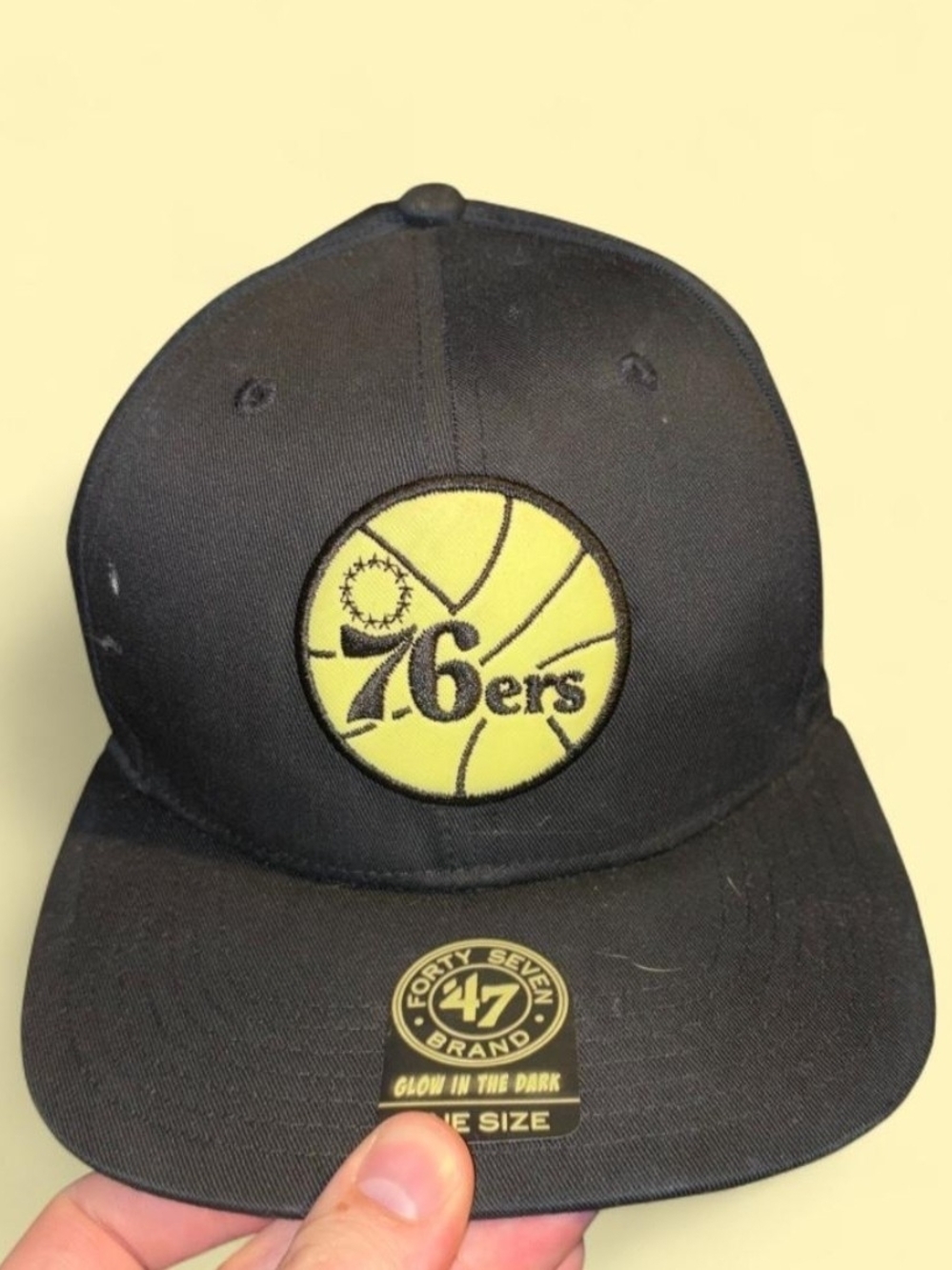 '47 Forty Seven NBA Philadelphia 76ers Glow In The Dark Vintage Snapback Hat
